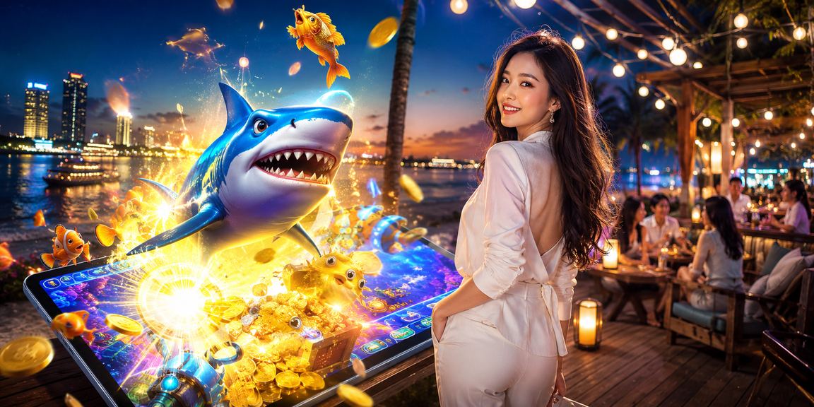 Người chơi Sài Gòn trải nghiệm game bắn cá giải trí trực tuyến tại bãi biển